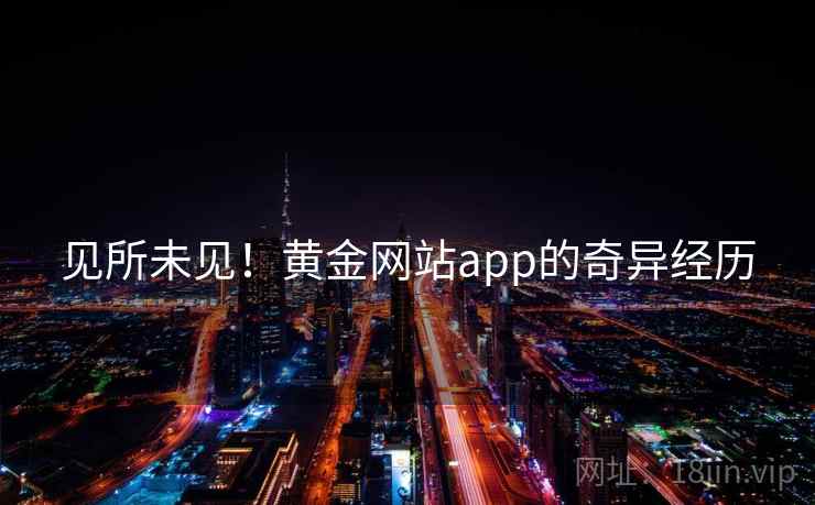 见所未见！黄金网站app的奇异经历  第2张