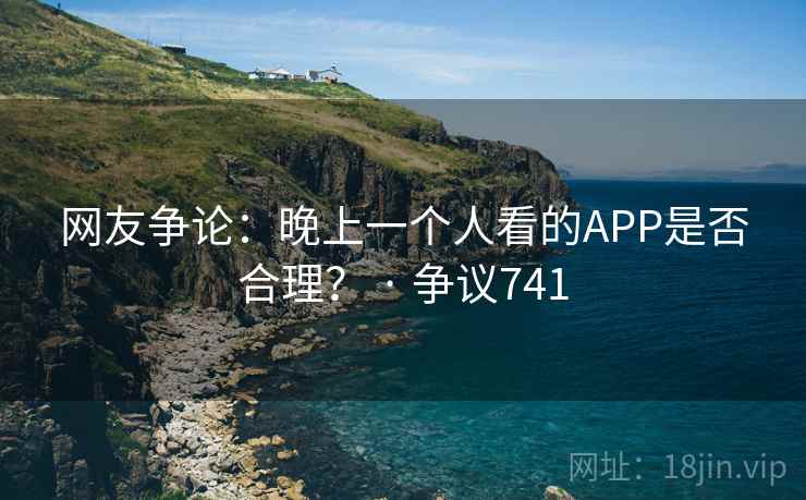 网友争论：晚上一个人看的APP是否合理？ · 争议741  第2张